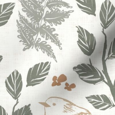 Woodland Song in Cream