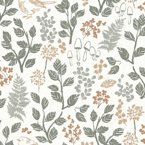 Woodland Song in Cream