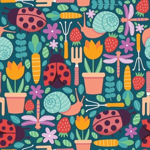 Spring Garden Pattern – Large