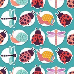 Spring Insects Pattern – Large