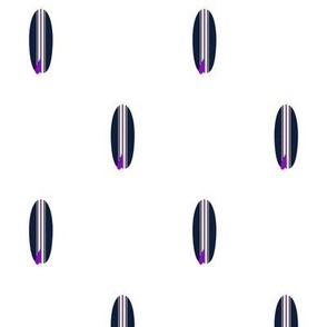 NAVY BLUE AND PURPLE CLASSIC SURFBOARDS -MINI SIZE