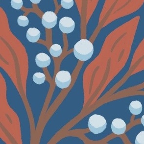 Jumbo Snow Berry Botanical // Ultramarine Blue