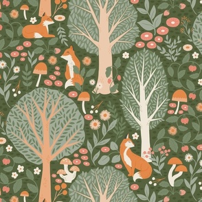 Whimsical Woodland Fox