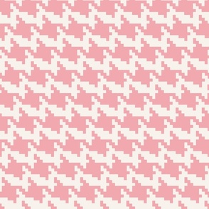 Houndstooth | Bright PInk