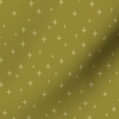 Small Retro Stars // Lime Green Vintage Starbursts