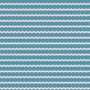 Horizontal Spot Stripes - Blue