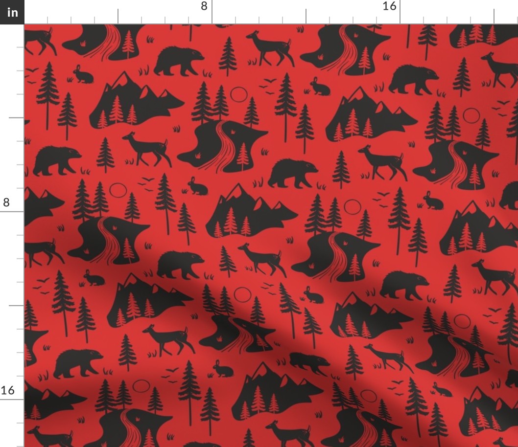 Pacific Northwest Forest (Red and Black)
