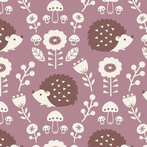 Whimsical Hedgie Haven Mauve