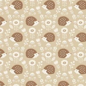 Whimsical Hedgie Haven Light Brown [Small]