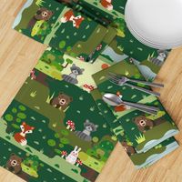 Forest Biome, forest animals and trees