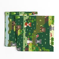 Forest Biome, forest animals and trees