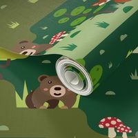 Forest Biome, forest animals and trees