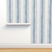 Indigo blue fern leaf vertical stripe for coastal wallpaper