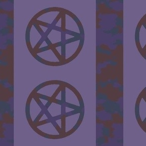Rusty Pentagram Purple Medium
