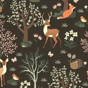 Cute forest animals. Color #2