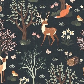 Cute forest animals. Color #3