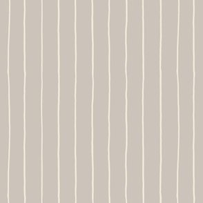 off white hand painted lines on a soft grey beige background - pin striped white lines - hand painted white lines