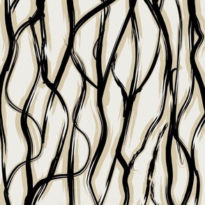 abstract  forest bark woods underbrush -black neutral  - medium