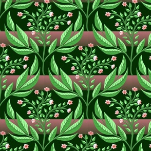 Green Botanica - Pink Stripe