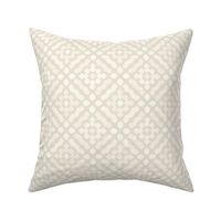 M Checkered mosaic pixel beige  0041 K cozy geometric diamond  elegant light cream classic traditional squares embroidery