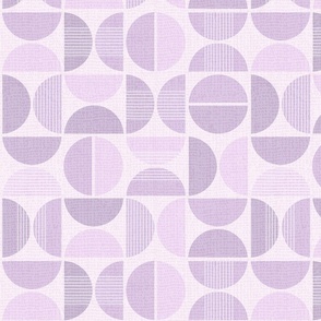 L Circles of Serenity  0053 E An Abstract Mid-Century Harmony vintage violet purple lavender lilac