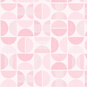L Circles of Serenity  0053 F An Abstract Mid-Century Harmony vintage pink