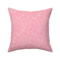 Medium - Tropical Naive Floral White and Pink