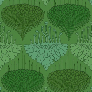 Moss And Lichen damask