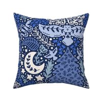 Night Forest - Navy Blue - Large Scale