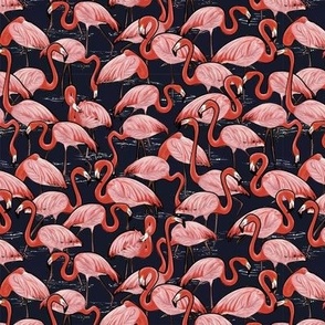 Flamingo Flock Black