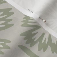 SYLVIA grand-millennial trailing florals, light sage green and creamy off white