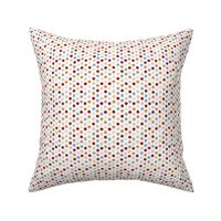 Imperfect Polka Dots//Blue,Red,Tan