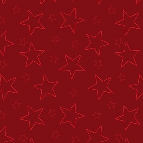 Large Stars Red