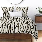 abstract  forest bark woods underbrush -black neutral -large