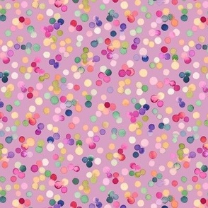 Court sports balls Watercolor dots Lavender Lila Violet Amethyst Small