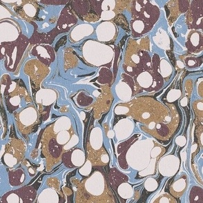 paper marbling wine red and blue