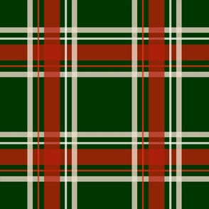 Tartan in Green & Red