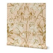 Enchanted Owl Grove in Ochre and Blush