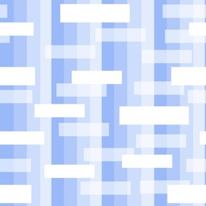 Blue Striped Tile Pattern
