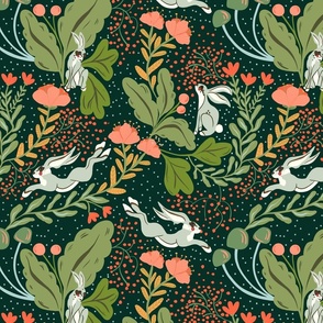 Enchanting Forest Life Seamless Pattern