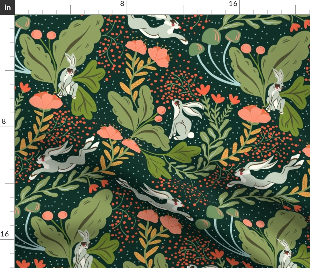 Enchanting Forest Life Seamless Pattern