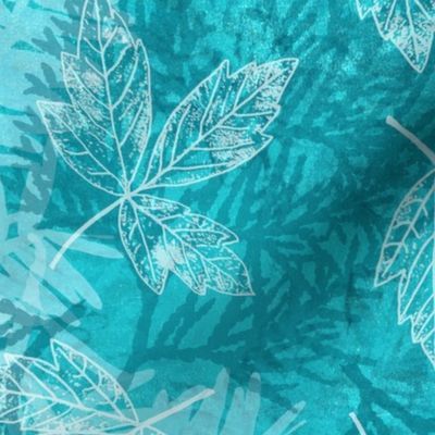 Forest Foliage in Shades of Teal