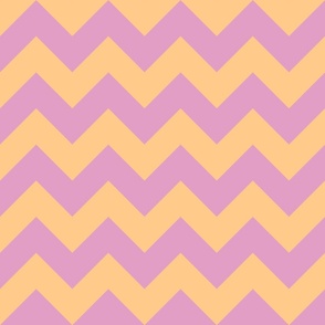 orange and purple chevron, lines, zig zag, geometric (medium)