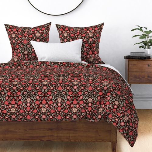 POMEGRANATE TAPESTRY DARK SIENNA