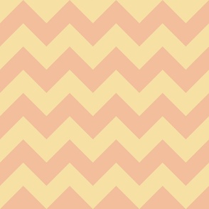 yellow and orange chevron, lines, zig zag, geometric (medium)