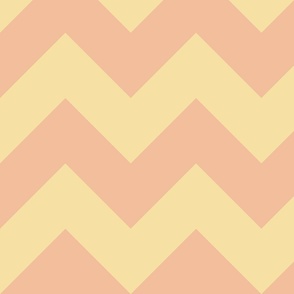 yellow and orange chevron, lines, zig zag, geometric (large)