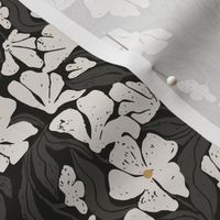 Greyish floral  pattern
