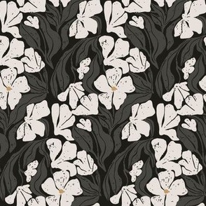 Greyish floral  pattern