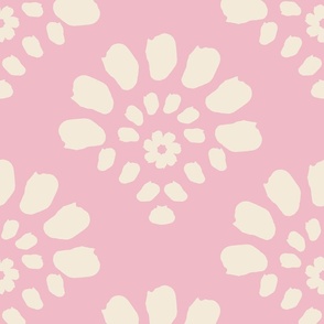 pink Floral Geometric