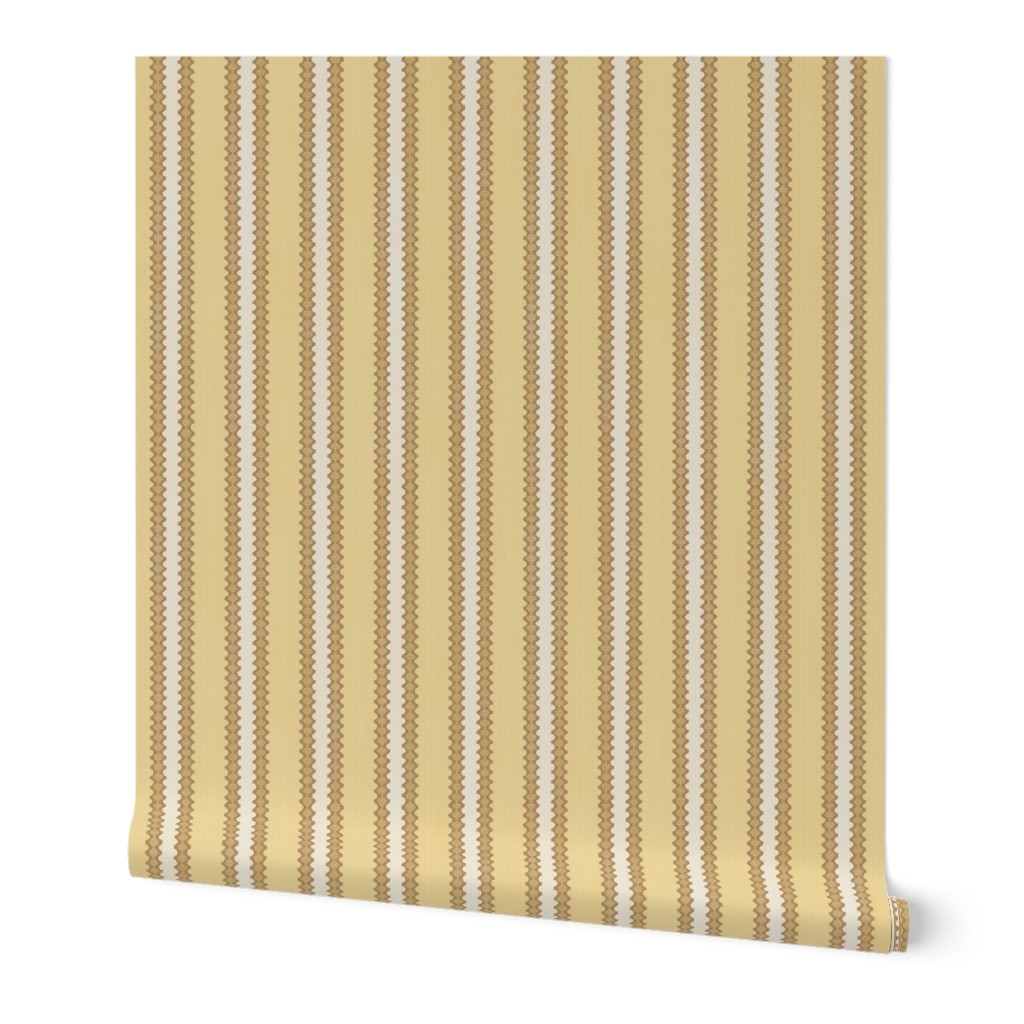 French Country Stripes Lemon Meringue Medium 